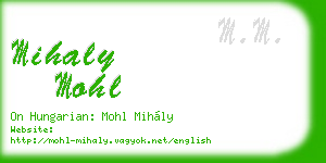 mihaly mohl business card